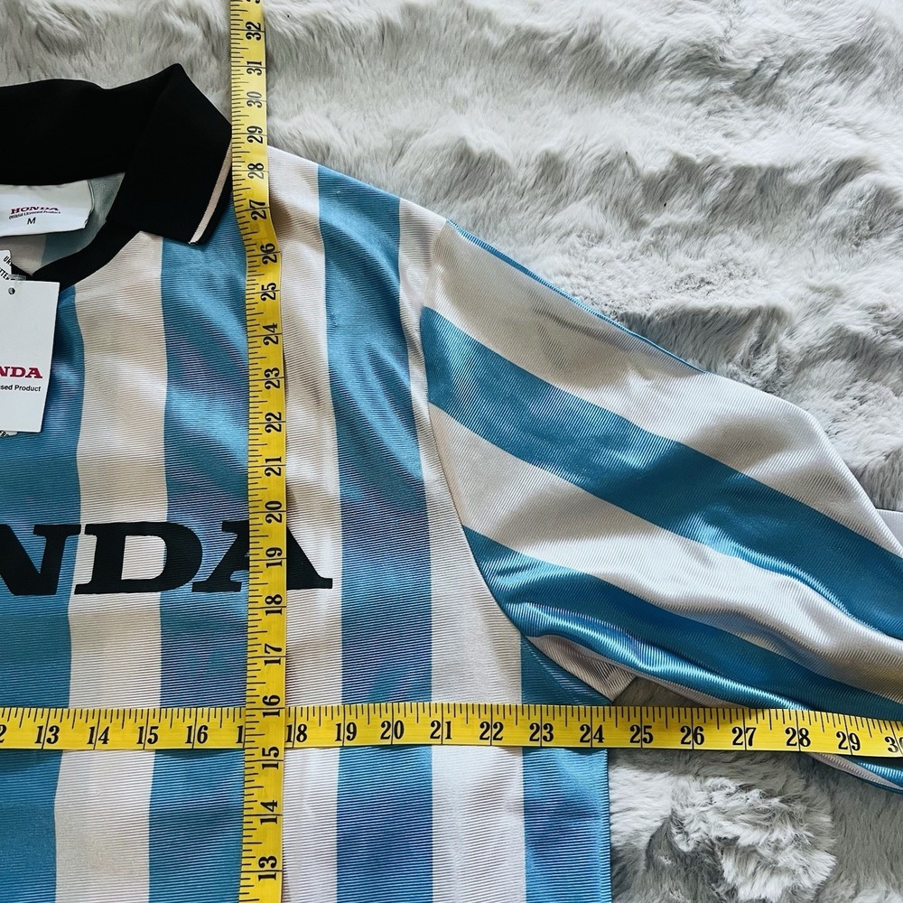Honda Long Sleeve Striped Soccer Jersey Polo Tree Brandβ New w/ Tags Size M - Picture 9 of 13
